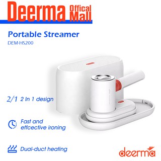 Deerma 2-In-1 Garment Steamers Portable Steam Ironing Machine 110ml Water Tank (1)