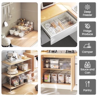 new style Fridge organizer drawer acrylic ref organizer storage clear drawer type
