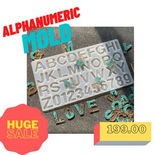 ALPHANUMERIC BIG LETTER MOLD FOR RESIN MAKING KEYCHAINS