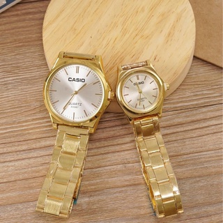 Set & Couple Watches▦♚☃[Baak]stainless steel gold couple watch gift #CA08CPCHP