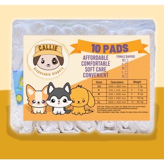 【Ready Stock】▥✥○Pet Dog Female Diapers (10 pcs per pack)