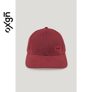 OXGN Men's Logo Curved Cap With Logo Embroidery (Maroon)