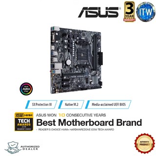 ASUS PRIME A320M-K AMD AM4 uATX Motherboard with LED lighting DDR4 3200MHz (1)