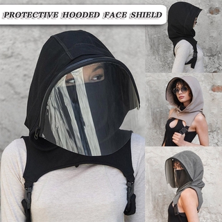 Protective Hooded Face Shield Breathable Detachable Dustproof and Anti-droplets Hood