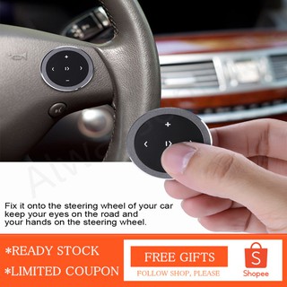 [READY STOCK] Car Steering Wheel Kit Wireless Bluetooth Media Button (1)