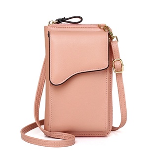 Women Fashion Wallet Crossbody Bag PU Leather Handbag Card Holder Phone Bag Zipper Coin Purse (7)