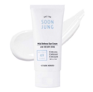 Etude House Soon Jung Mild Defence Sun Cream SPF49 PA ++ 50ML (Sunscreen) (Sunblock) SkinCaring18 (4)