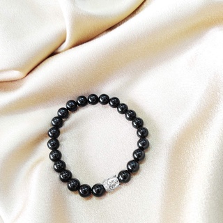 Black Tourmaline High Quality Grade Gemstone Crystal Bracelet With Buddha Healing Reiki Chakra