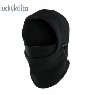 ✿Luc-COD✿Outdoor Sports Thermal Fleece Balaclava Hood Police Swat Ski Bike Wind Stopper Mask Black