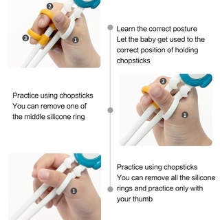 Training Chopsticks For Kids Cartoon Plastic Children Correction Chopsticks 3 Stages (6)
