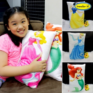 Transfer it Customized 11"x18" Pillow Case w/ Filler, "Princesses- Snow White, Aurora" Gift Idea