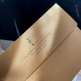packaging△☽♟Kraft Envelope Personalized for Invitations Wedding Debut Envelope for 5R Invitation