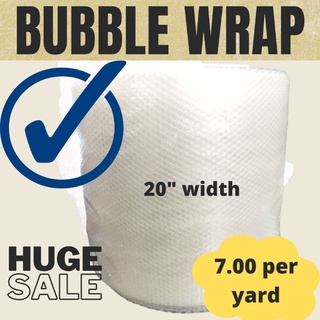 Bubble Wrap 20 inches [PRICE PER YARD]