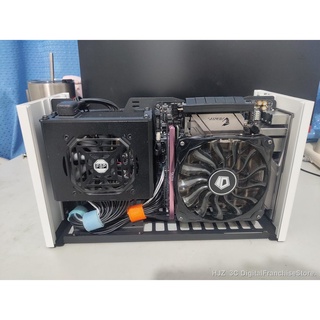 Three-slot itx Small chassis a4 thick graphics card SFX power supply diy240 water-cooled mini acrylic side through ghost (4)