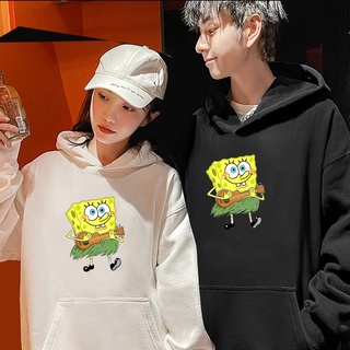 Spongebob Korean Harajuku Style Fashion Simple Hoodie Long Sleeve Women Sweatshirt Pullover 6766