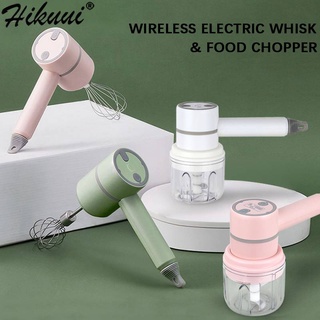 3-speed electric whisk, handheld rechargeable egg yolk mixer, baking tool, household kitchen garlic chopper