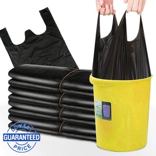 XIPIN 50pcs disposable garbage bag black thick
