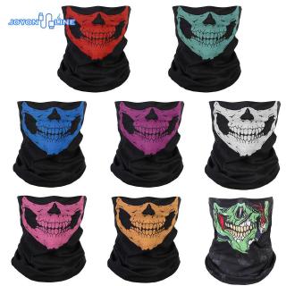 Ready Stock✿ Use Neck Warmer Bicycle Cycling Ski Skull Half Face Mask Ghost Scarf Multi
