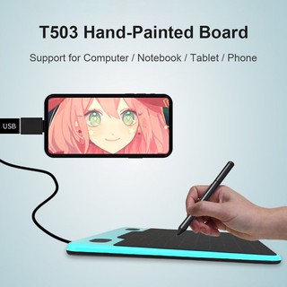 T503 USB Graphic Tablet Signature Digital Drawing Handwriting Board with Stylus Pen for Android/Wind