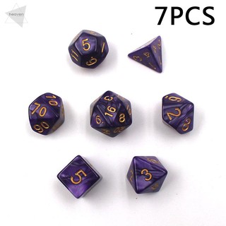 【sale】 D4/ D6/D8/D10/D10%/D12/D20 Polyhedral Dice Acrylic Purple