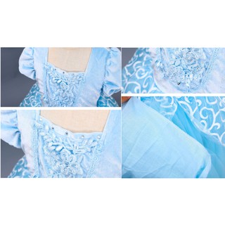 ❤️( Ready stock ) Kame Dress For Baby Girl 100-150cm（1-12Y）Cotton Lining Cinderella Princess Dress kids costume Birthday Party Cosplay Fancy Clothes kids Halloween, Christmas, birthday costumes W304 (7)