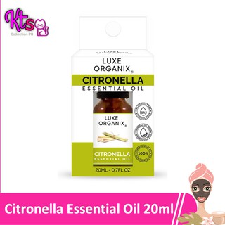 LUXE ORGANIX Citronella 100% Pure Essential Oil 20ml
