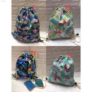 travel bagsdrawstring bag❦∋Canvas Drawstring Bag String Bag Fashion Design Back Pack