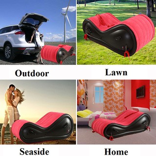 Inflatable Bed Sofa Sex Cushion Pillow Fun Bed Multifunction For Travel Beach Beds Chaise Fold