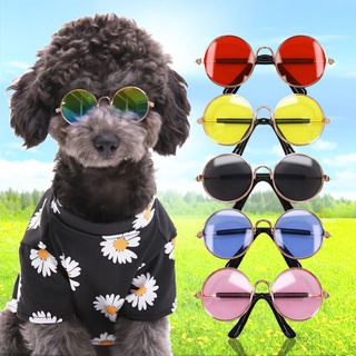 ▫☾Pet dog, cat, sunglasses, cool, handsome, accessories, sunglasses, small and medium-sized dogs, ge