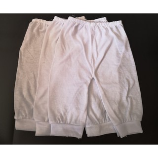 Newborn Pajamas Plain White (3's)