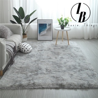 80x120CM Tie-dyed Carpet Anti-Skid Floor Mat Furry Carpet for Living Room and Bedroom home carpet