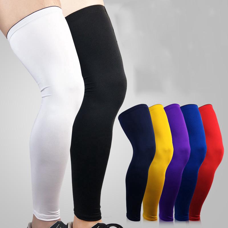 Sport Basketball Football Leg Sleeve Compression Outdoor Kneepad Sock Protector Shin Guard Men