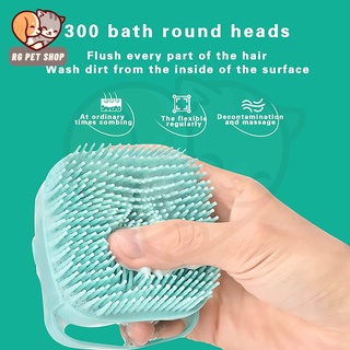 Pet Brush Comb Grooming Shampoo Dispenser Dog Bath Massage Bathroom Shower Brush for Dogs Cats (4)