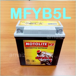 Motolite MFYB5L Maintenance Free Motorcycle Battery 12N5-3B MFB5-L YB5L-A YB5L