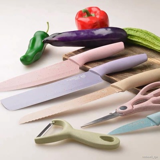 BEST Stainless Steel Pastel Kitchenware Set Colors Knife Set COD
