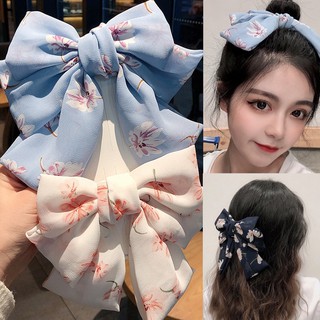Women's Accessories Hair Accessories Nylon Floral Bow Elegant Hairpins Girls Daily Korean Hair Clip