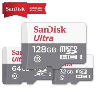 Sandisk Ultra Memory Card 128GB 64GB 32GB 16GB 8GB Micro SD UHS-1 C10 A1 100M