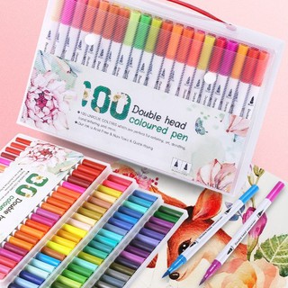 12/24/36 Dual Tip Watercolor Flexible Brush Pens