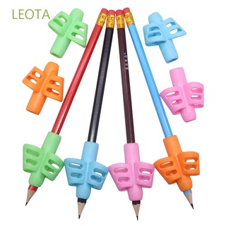 LEOTA Kids Writing Posture Correction Tool Learning Practise Pen Grip Correction Hand Writing Aid Tool Grip Posture Writing Pencil Silicone Two-Finger Pencil Holder School Students Writing Aid/Multicolor