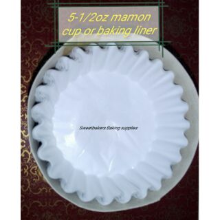 5-1/2 oz mamon liner or baking cup paper liner - baking