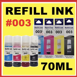 Refill Ink #003 For Epson Printer 70ml (Cyan/ Magenta/ Yellow/ Black)