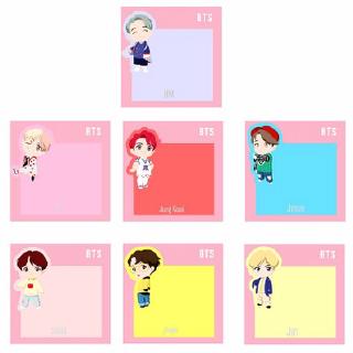 bts BT21 BTS New Post-it Notes Sticky Note N Times (1)