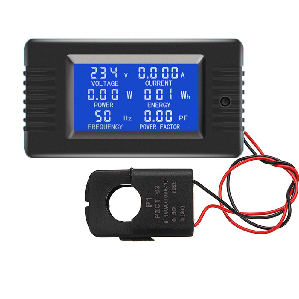 PZEM-022 CT 100A AC Digital Display Power Monitor Meter