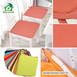 COD Ready Stock Cushion Office Chair Garden Indoor Dining Seat Pad Tie On Square Foam Patio UK