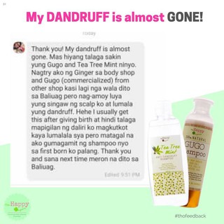 (Sulit Deals!)✧The Happy Organics-Gugo Bark Shampoo (Hair Grower) | Anti-Hairfall | Sulfate-free Sha