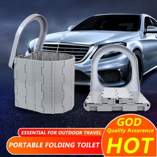 Folding toilet with cover portable car toilet mobile car tourist toilet camp toilet Outdoor trave