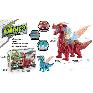 WALKING DINO WORLD DINOSAUR WITH WINGS LIGHTS AND SOUNDS DINOSAURS DRAGON TOY TOYS TOYPALACEPH