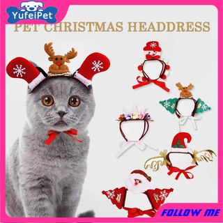 All Kinds of Pet Christmas Headdresses Dogs Cats Christmas and Halloween Hats All Kinds of Funny and Cute Headdresses