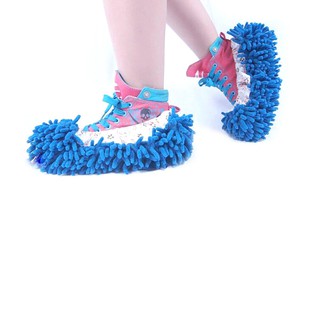 Washable Chenille Fibre House Dust Mop Slipper Foot Socks