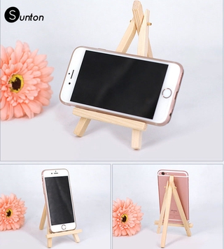 Mobile Phone Ipad Stand Small Easel Wooden Stand Mini Triangle Stand Photo Display Decoration Stand